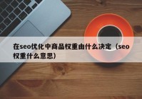 在seo優(yōu)化中商品權重由什么決定（seo權重什么意思）