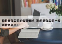 軟件開(kāi)發(fā)公司的公司概述（軟件開(kāi)發(fā)公司一般叫什么名字）