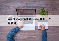 seo優(yōu)化app多少錢（seo 優(yōu)化一個月費(fèi)用）
