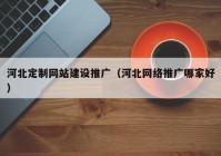 河北定制網(wǎng)站建設推廣（河北網(wǎng)絡推廣哪家好）