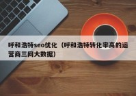 呼和浩特seo優(yōu)化（呼和浩特轉(zhuǎn)化率高的運營商三網(wǎng)大數(shù)據(jù)）